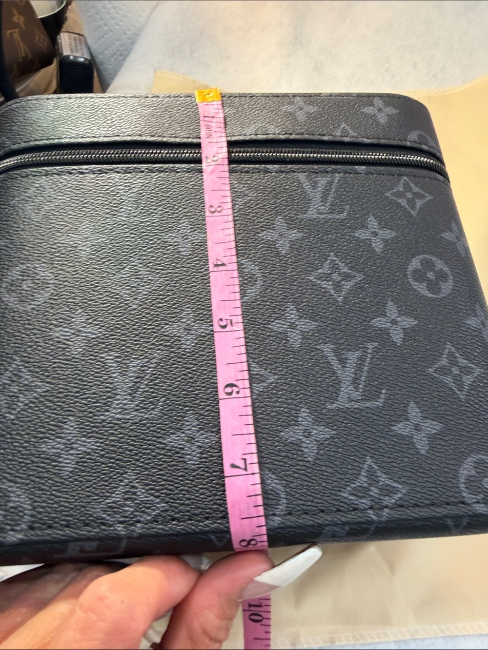 Lv Black Monogram Vanity Case Cosmetic Bag - Picture 6 of 8